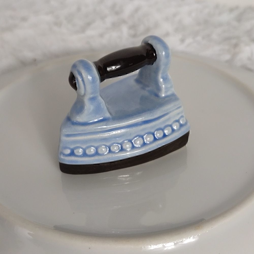 Vtg. Goebel Porcelain Miniature Iron